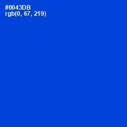 #0043DB - Science Blue Color Image