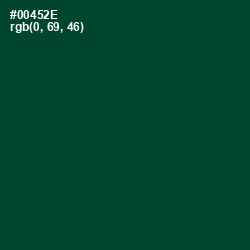 #00452E - Sherwood Green Color Image