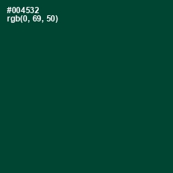 #004532 - Sherwood Green Color Image