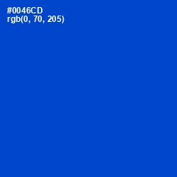 #0046CD - Science Blue Color Image