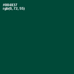 #004837 - Sherwood Green Color Image