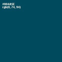 #004A5E - Teal Blue Color Image