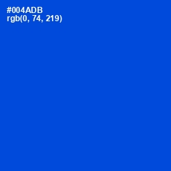 #004ADB - Science Blue Color Image