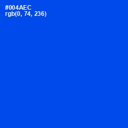 #004AEC - Blue Ribbon Color Image