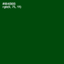 #004B0B - Dark Fern Color Image