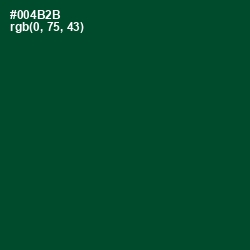 #004B2B - Sherwood Green Color Image