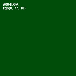 #004D0A - Dark Fern Color Image