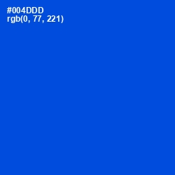 #004DDD - Science Blue Color Image