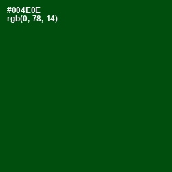 #004E0E - Dark Fern Color Image