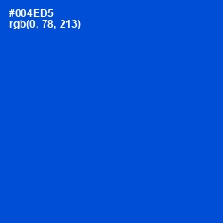 #004ED5 - Science Blue Color Image