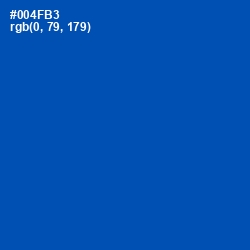 #004FB3 - Cobalt Color Image
