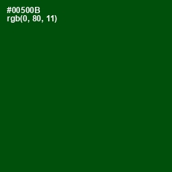 #00500B - Dark Fern Color Image