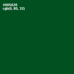 #005020 - Kaitoke Green Color Image