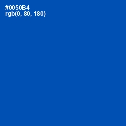 #0050B4 - Cobalt Color Image