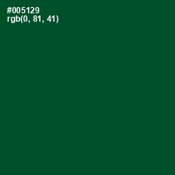 #005129 - Kaitoke Green Color Image