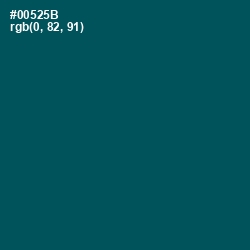 #00525B - Deep Sea Green Color Image
