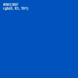 #0053BF - Cobalt Color Image