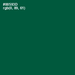 #00593D - Sherwood Green Color Image