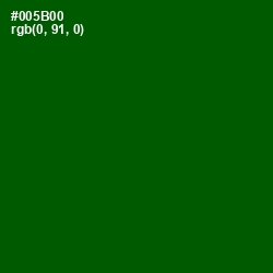 #005B00 - Dark Fern Color Image