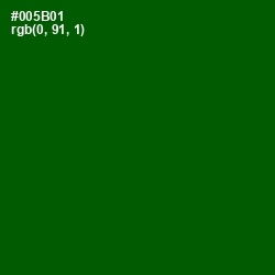 #005B01 - Dark Fern Color Image