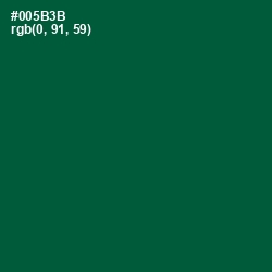 #005B3B - Sherwood Green Color Image