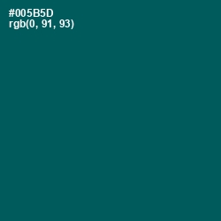 #005B5D - Deep Sea Green Color Image