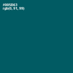 #005B63 - Chathams Blue Color Image