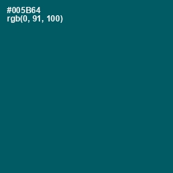 #005B64 - Chathams Blue Color Image