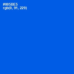 #005BE5 - Science Blue Color Image