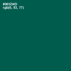 #005D4D - Deep Sea Green Color Image