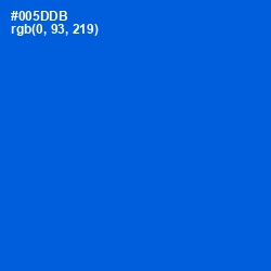 #005DDB - Science Blue Color Image