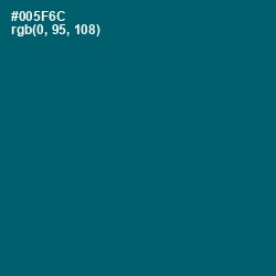 #005F6C - Chathams Blue Color Image