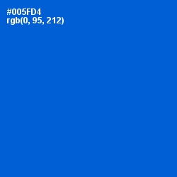 #005FD4 - Science Blue Color Image