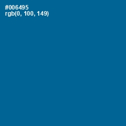 #006495 - Bahama Blue Color Image