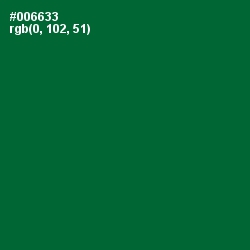 #006633 - Fun Green Color Image