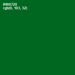 #006720 - Fun Green Color Image