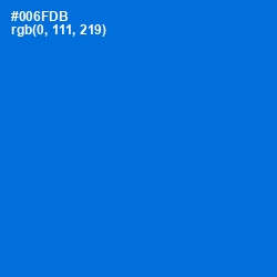 #006FDB - Science Blue Color Image