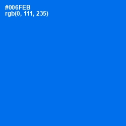 #006FEB - Blue Ribbon Color Image