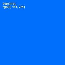 #006FFB - Blue Ribbon Color Image