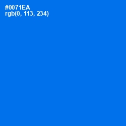 #0071EA - Blue Ribbon Color Image
