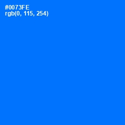 #0073FE - Azure Radiance Color Image