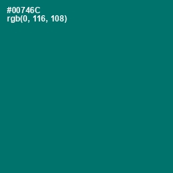 #00746C - Pine Green Color Image