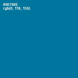 #00769E - Bahama Blue Color Image