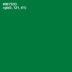 #00793D - Fun Green Color Image