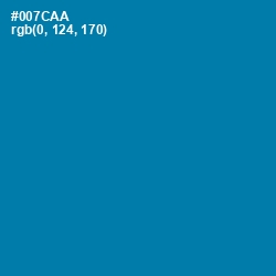 #007CAA - Deep Cerulean Color Image