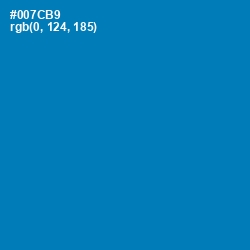 #007CB9 - Deep Cerulean Color Image