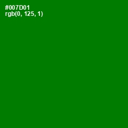 #007D01 - Japanese Laurel Color Image