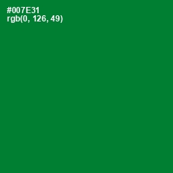 #007E31 - Fun Green Color Image