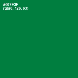 #007E3F - Fun Green Color Image