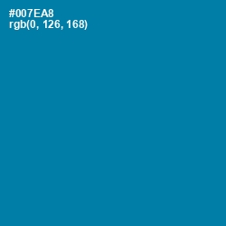 #007EA8 - Deep Cerulean Color Image